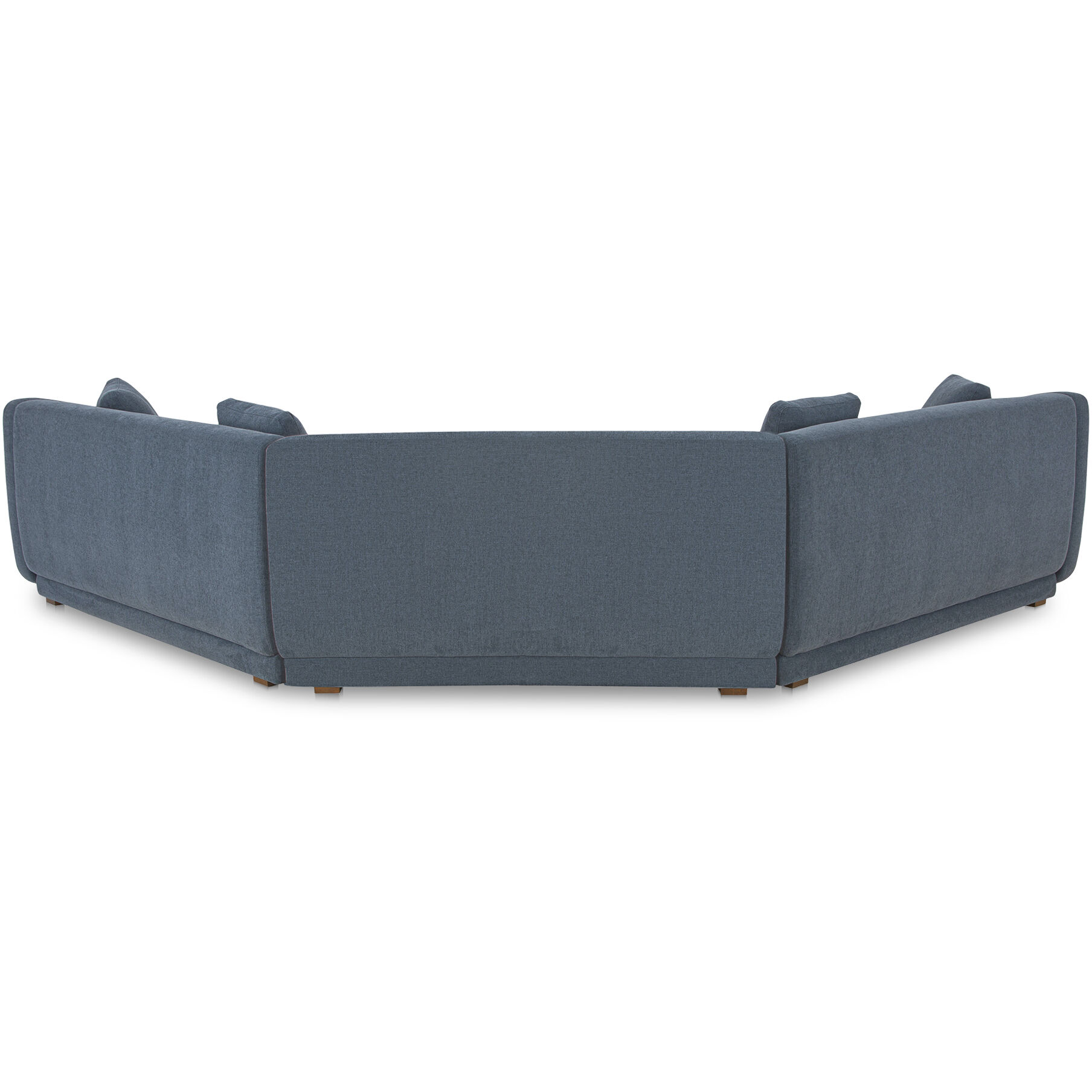 Fraser Blue Modular Sectional with Wedge Slipper, 3 Piece